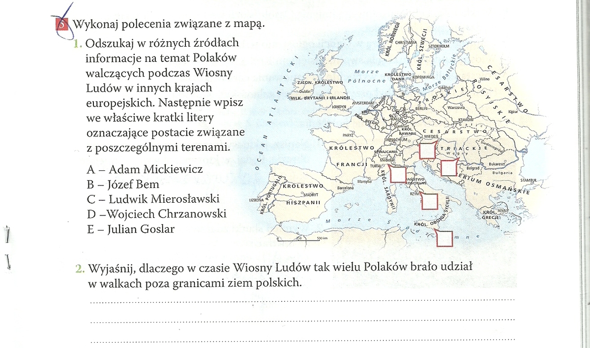 Wiosna Ludów Na Ziemiach Polskich Notatka Wiosna Ludow Na Ziemiach Polskich Notatka