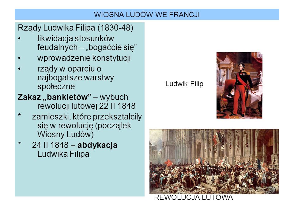 Przyczyny Wiosny Ludw We Francji