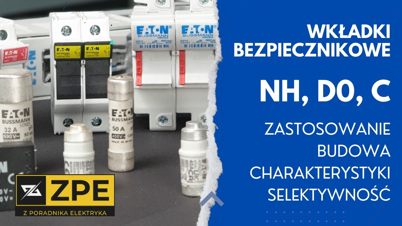 Wkładki bezpiecznikowe NH, D0, C - zastosowanie, budowa Współczynnik K Dla Wkładek Topikowych Gg