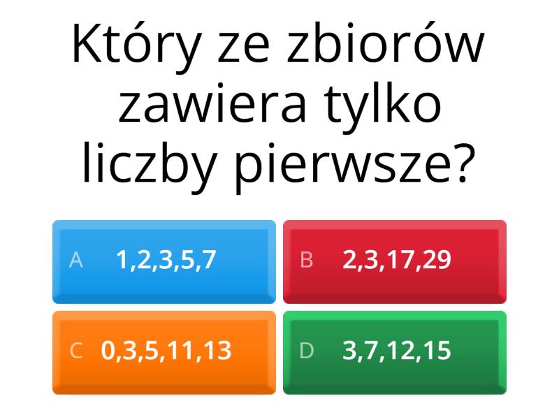 Sprawdzian Wlasnosci Liczb Klasa 5