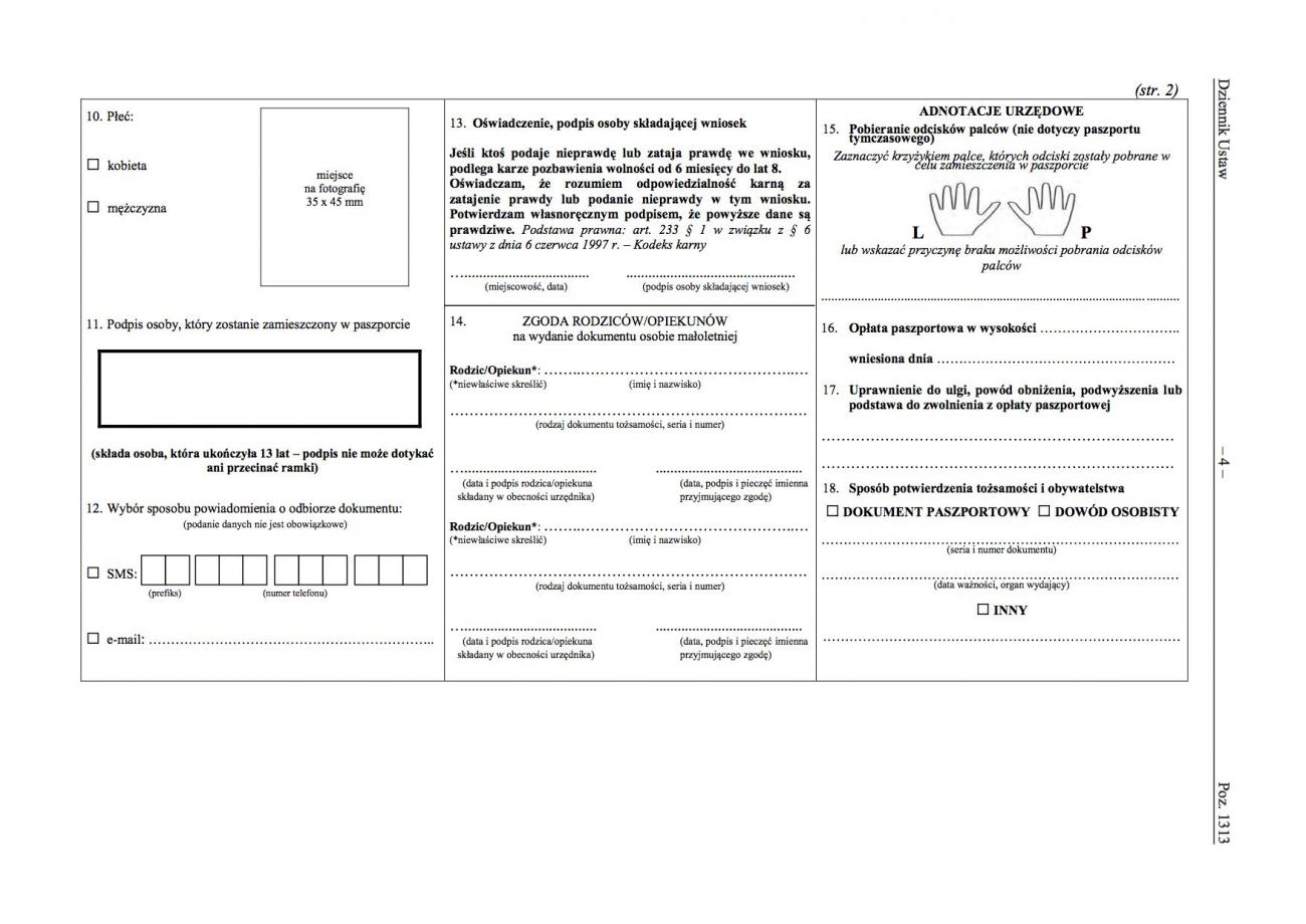 Wniosek o paszport Wniosek O Paszport Piotrków Trybunalski