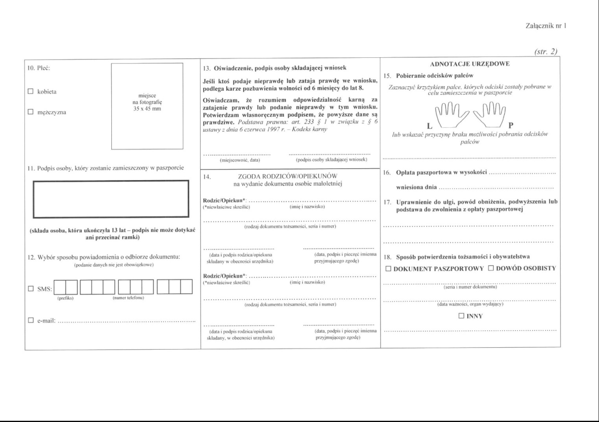 Wniosek o paszport w 2019 r. – nowy wzór - Infor.pl Składanie Wniosków O Paszport Piotrków Trybunalski