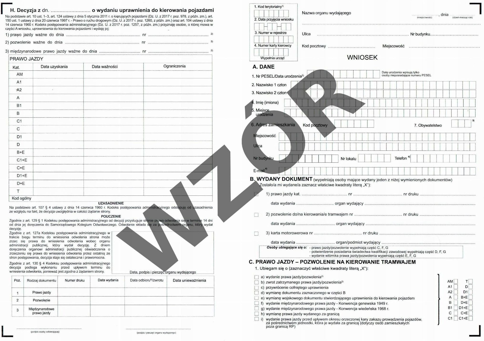 Wniosek O Wydanie Prawa Jazdy - Ceny i opinie - Ceneo.pl Wniosek O Udostępnienie Informacji Publicznej Warszawa