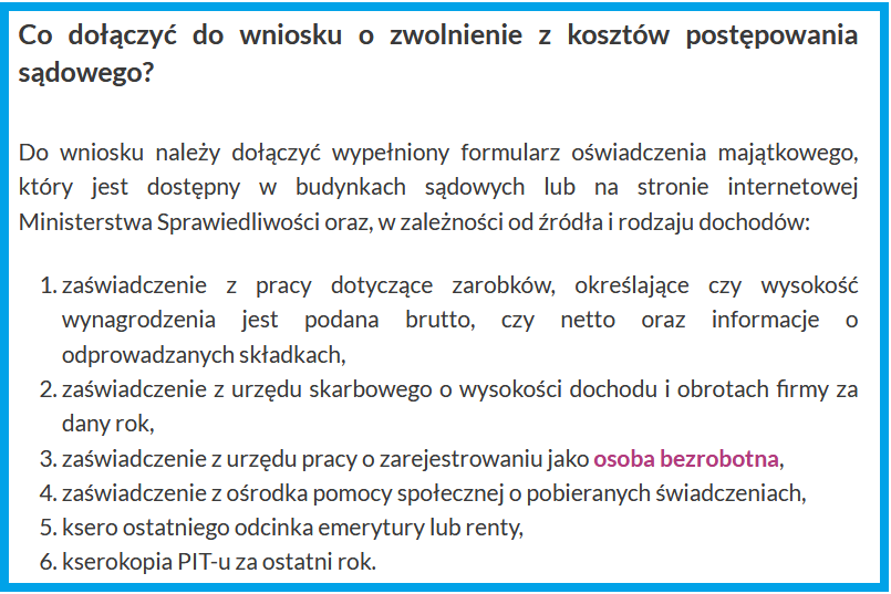 Wniosek o zwolnienie od kosztów sądowych + Wzór wypełnienia Jak Napisać Zwolnienie Na Vulcanie