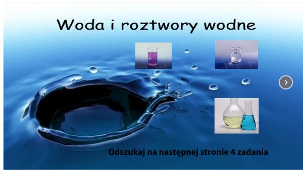 Woda i roztwory wodne Woda I Roztwory Wodne Klasa 7