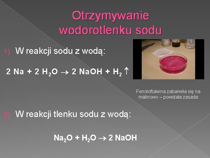 Otrzymywanie Wodorotlenku Sodu