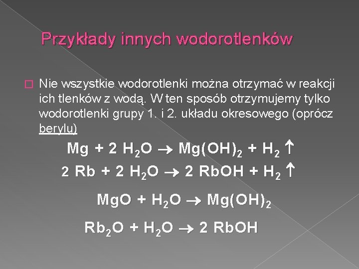 Wodorotlenek Magnezu Otrzymywanie