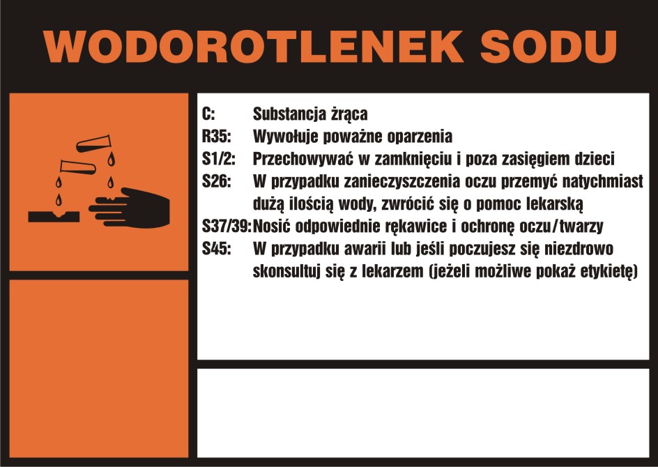 Wodorotlenek sodu Uzupełnij Informacje Dotyczące Wodorotlenku Sodu