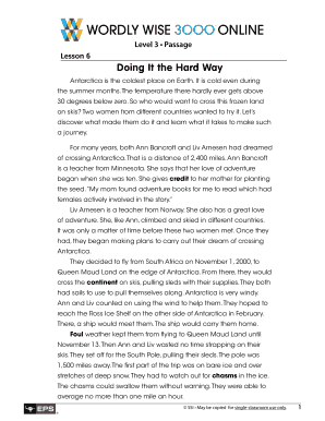 Wordly Wise 3000 Book 3 Lesson 6 - Fill Online, Printable, Fillable Wordly Wise Book 6 Lesson 3