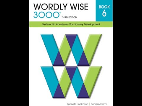 wordly wise 6 lesson 3 english academic vocabulary - YouTube Wordly Wise Book 6 Lesson 3