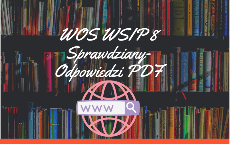 Wos Klasa 8 Wsip Sprawdziany Pdf