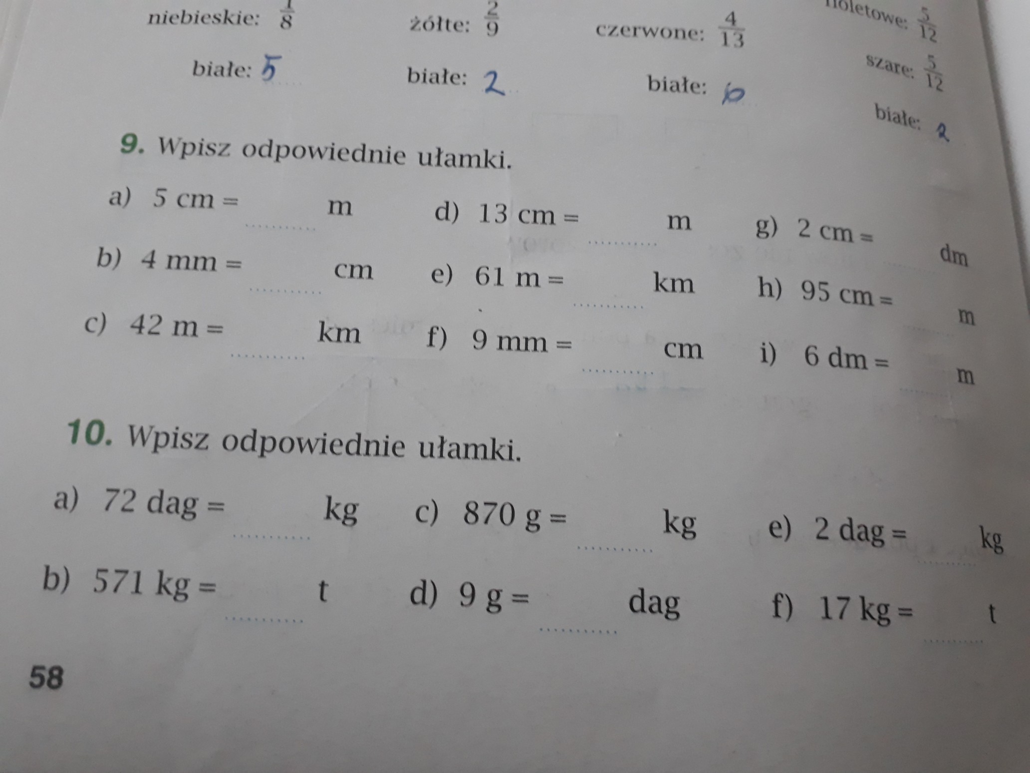 wpisz odpowiednie ułamki - Brainly.pl Wpisz Odpowiednie Ułamki Klasa 4
