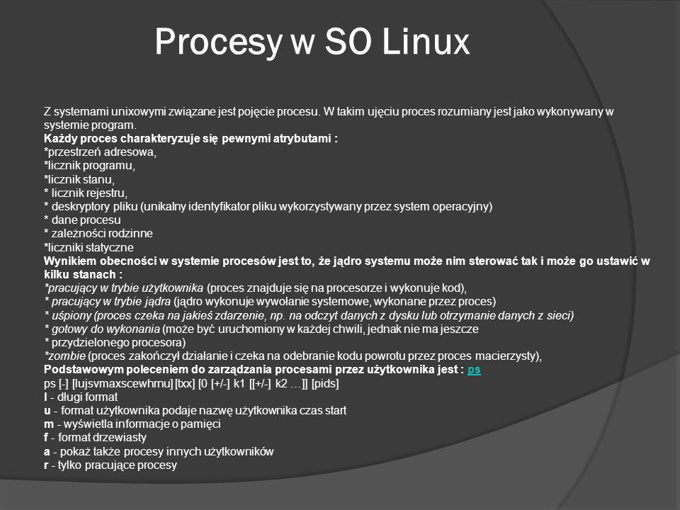 Wprowadzenie do systemu Linux - ppt pobierz Do Dynamicznej Obslugi Sprzetu W Linuxie Jest Stosowany System