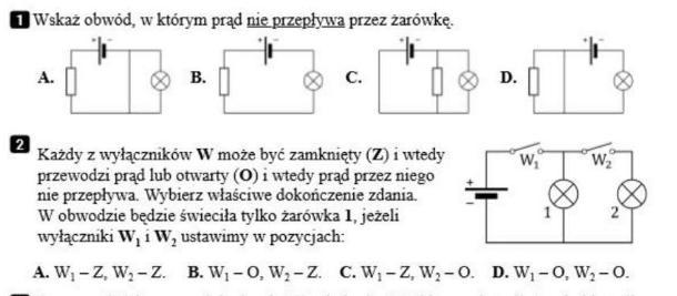 Wskaz Obwod W Ktorym Prad Nie Przeplywa Przez Zarowke