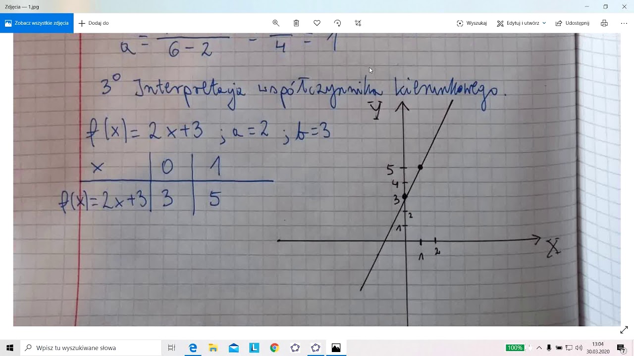 Współczynnik kierunkowy prostej - YouTube Wzór Na Współczynnik Kierunkowy Prostej