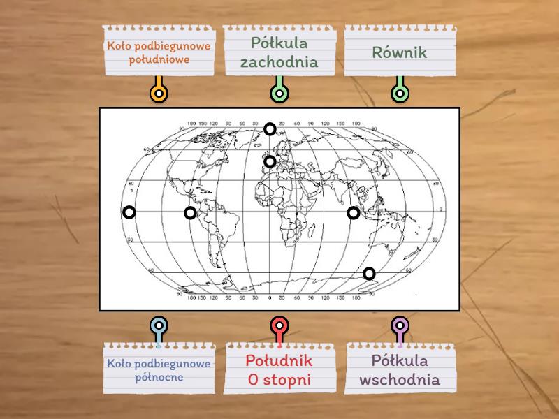 Wsplrzedne Geograficzne Kartkwka Klasa 6