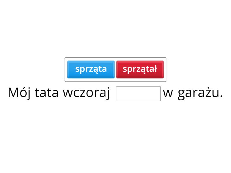 Wstaw Czasowniki W Odpowiedniej Formie