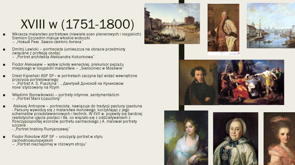 Uporzadkuj Chronologicznie Xviii Wieczne Instytucje