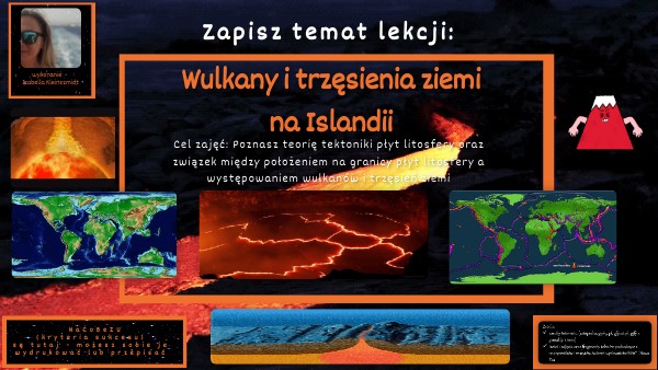 Wulkany i trzęsienia ziemi na Islandii - lekcja multimedialna Wulkany I Trzęsienia Ziemi Na Islandii Klasa 6