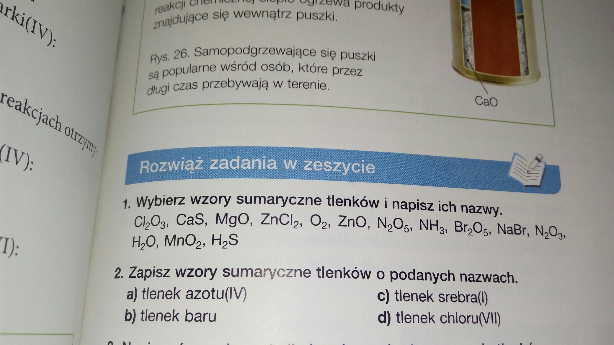 Wybierz Wzory Sumaryczne Tlenków I Napisz Ich Nazwy