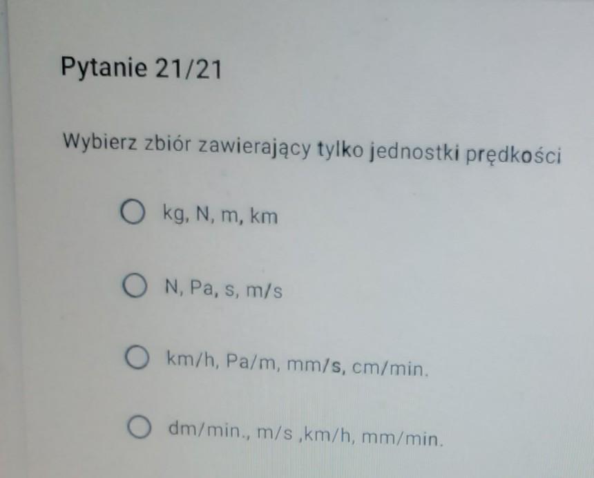 Wybierz zbiór zawierający tylko jednostki prędkości Daje naj - Brainly.pl Wybierz Zbior Zawierajacy Tylko Jednostki Napiecia Elektrycznego