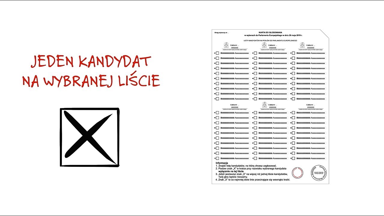 Wybory do Parlamentu Europejskiego 2019: Technika głosowania - YouTube Ordynacja Wyborcza Do Parlamentu Europejskiego