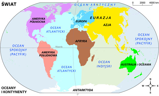 Kontynent Europejski Jest Oddzielony Od Ameryki Północnej Przez Ocean