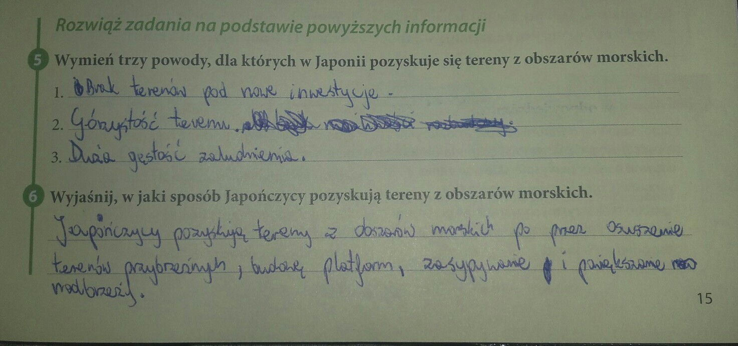 Wyjasnij W Jaki Sposob Japonczycy Pozyskuja Tereny Z Obszarow Morskich