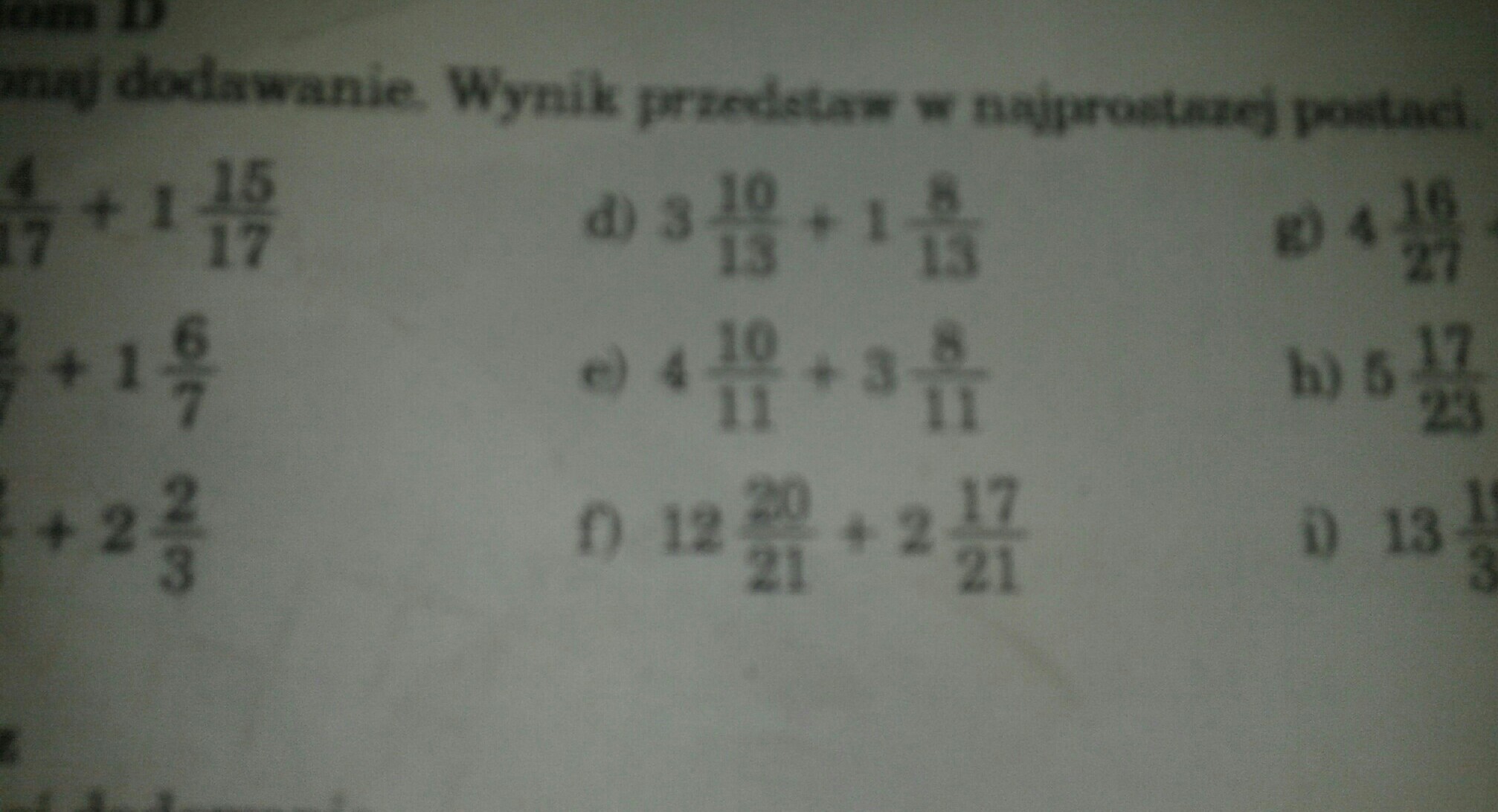 wykonaj dodawanie wynik przedstaw w najprostszej postaci - Brainly.pl Wykonaj Działania Wynik Przedstaw W Jak Najprostszej Postaci