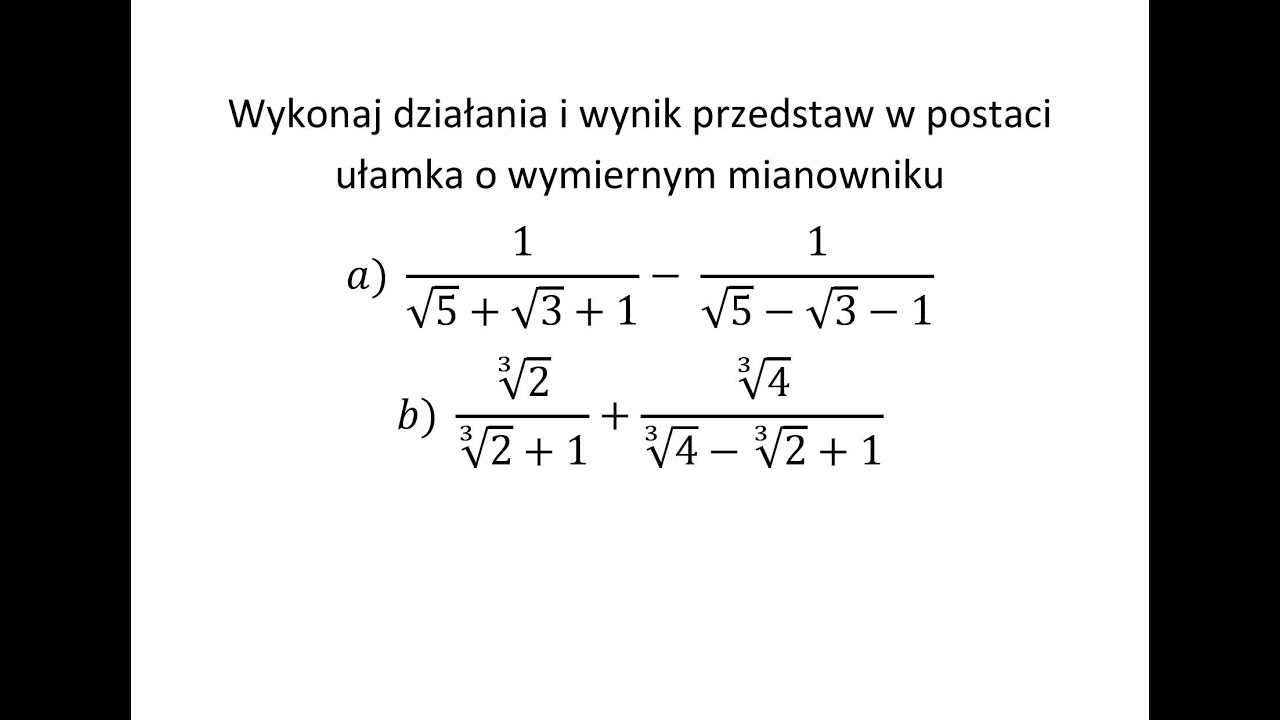 Przedstaw Ułamki W Postaci Ilorazów