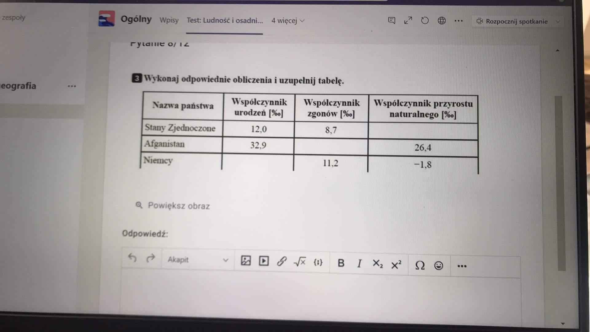 Wykonaj odpowiednie obliczenia i uzupełnij tabelę - Brainly.pl Wykonaj Odpowiednie Obliczenia I Uzupełnij Tabelę