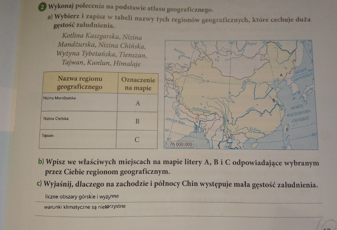 Wykonaj polecenia na podstawie atlasu geograficznego a Wybierz i zapisz Na Podstawie Podręcznika I Atlasu Geograficznego Wykonaj Polecenia