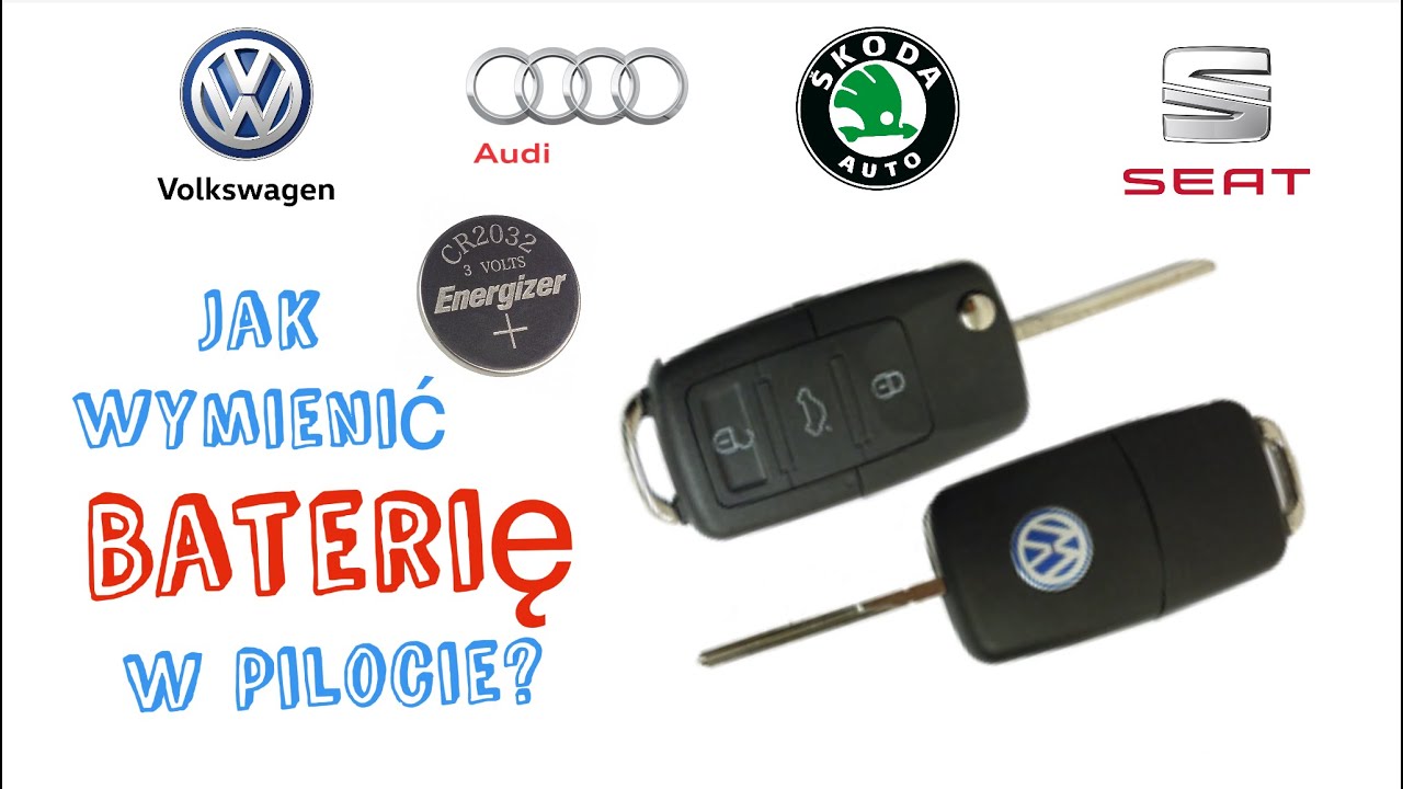 Wymiana baterii w kluczyku - VW Audi Seat Skoda - YouTube Kontroler ładowania Baterii Li Ion