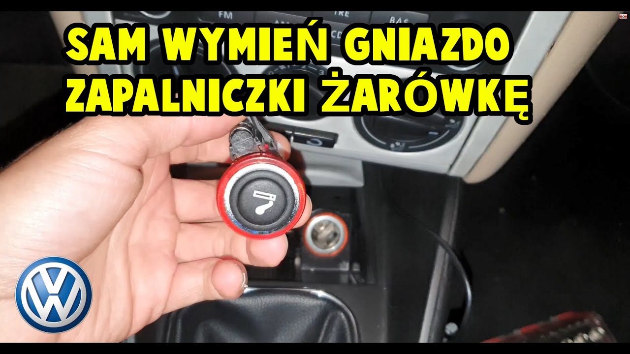 Wymiana gniazda zapalniczki/wymiana żarówki zapalniczki VW Golf IV/Bora Zagłębia Węgla Brunatnego W Polsce