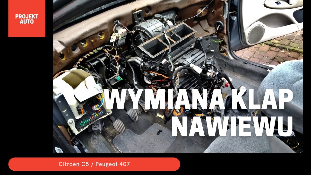 Wymiana klap nawiewu Citroen C5 / Peugeot 407 - YouTube Wskaż Złącze Które Nie Występuje W Zasilaczach Atx