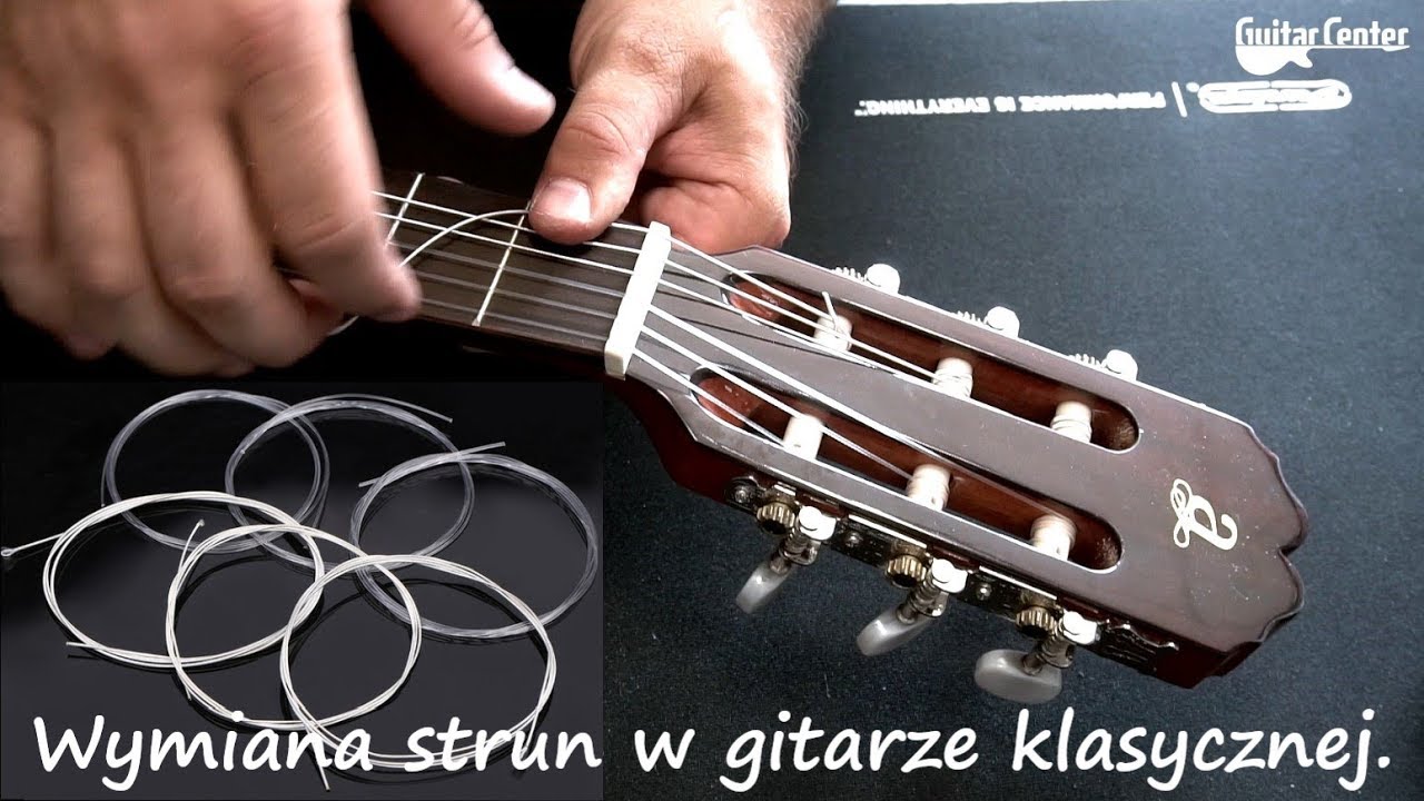 Wymiana strun w gitarze klasycznej - guitarcenter.pl - YouTube Jak Wymienic Struny W Gitarze Klasycznej