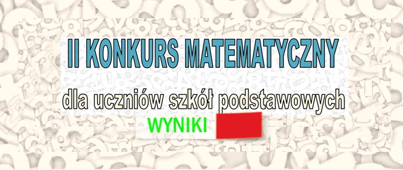 Wyniki konkursu matematycznego | Gminny Ośrodek Kultury w Osiu Wyniki Konkursu Matematycznego Podano W Punktach