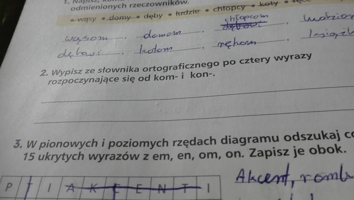 Wypisz Ze Słownika Ortograficznego Po Cztery Wyrazy Rozpoczynające