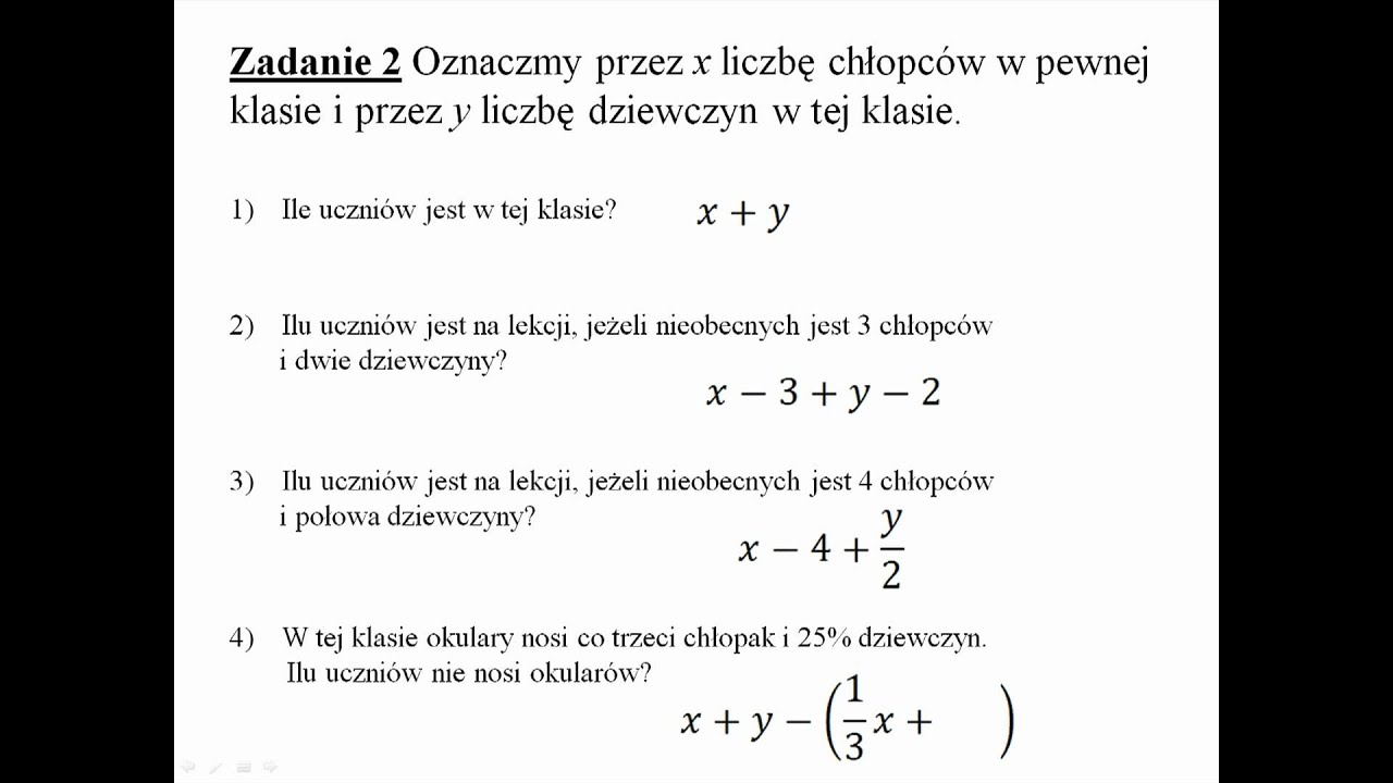 wyrażenia algebraiczne - co to są wyrażenia algebraiczne i do czego Wyrazenia Algebraiczne Klasa 7 Test