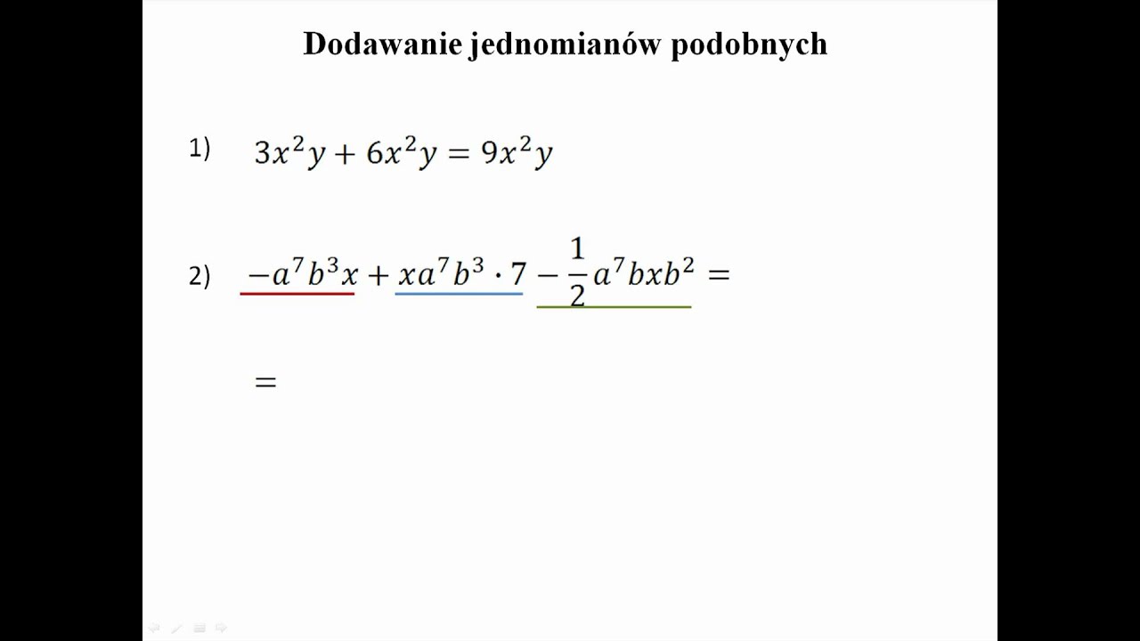 Wyrażenia algebraiczne - sumy algebraiczne - YouTube Suma Algebraiczna I Jej Wyrazy