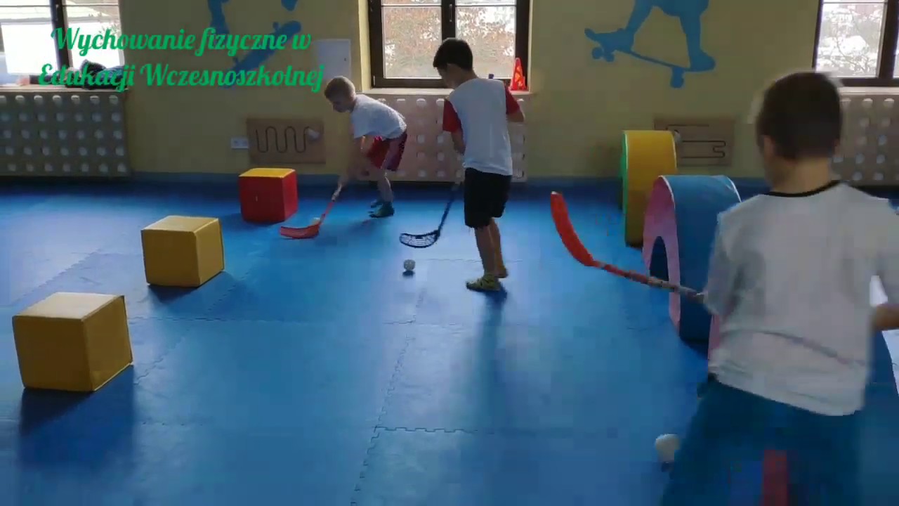 Wyścigi z elementami Unihokeja - YouTube Gry I Zabawy Z Elementami Unihokeja