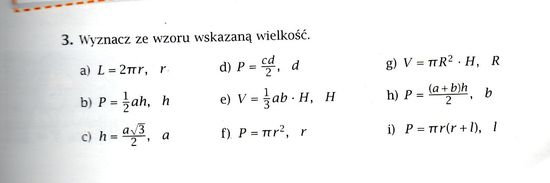 Wyznacz ze wzoru wskazaną wielkość – zadania, ściągi i testy – Zapytaj Wyznacz Ze Wzoru Wskazaną Wielkość