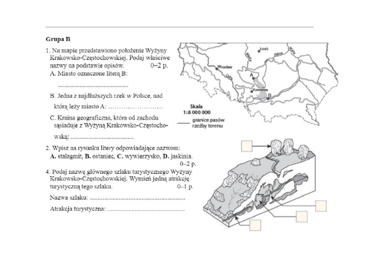 Wyżyna Krakowsko Częstochowska Klasa 5