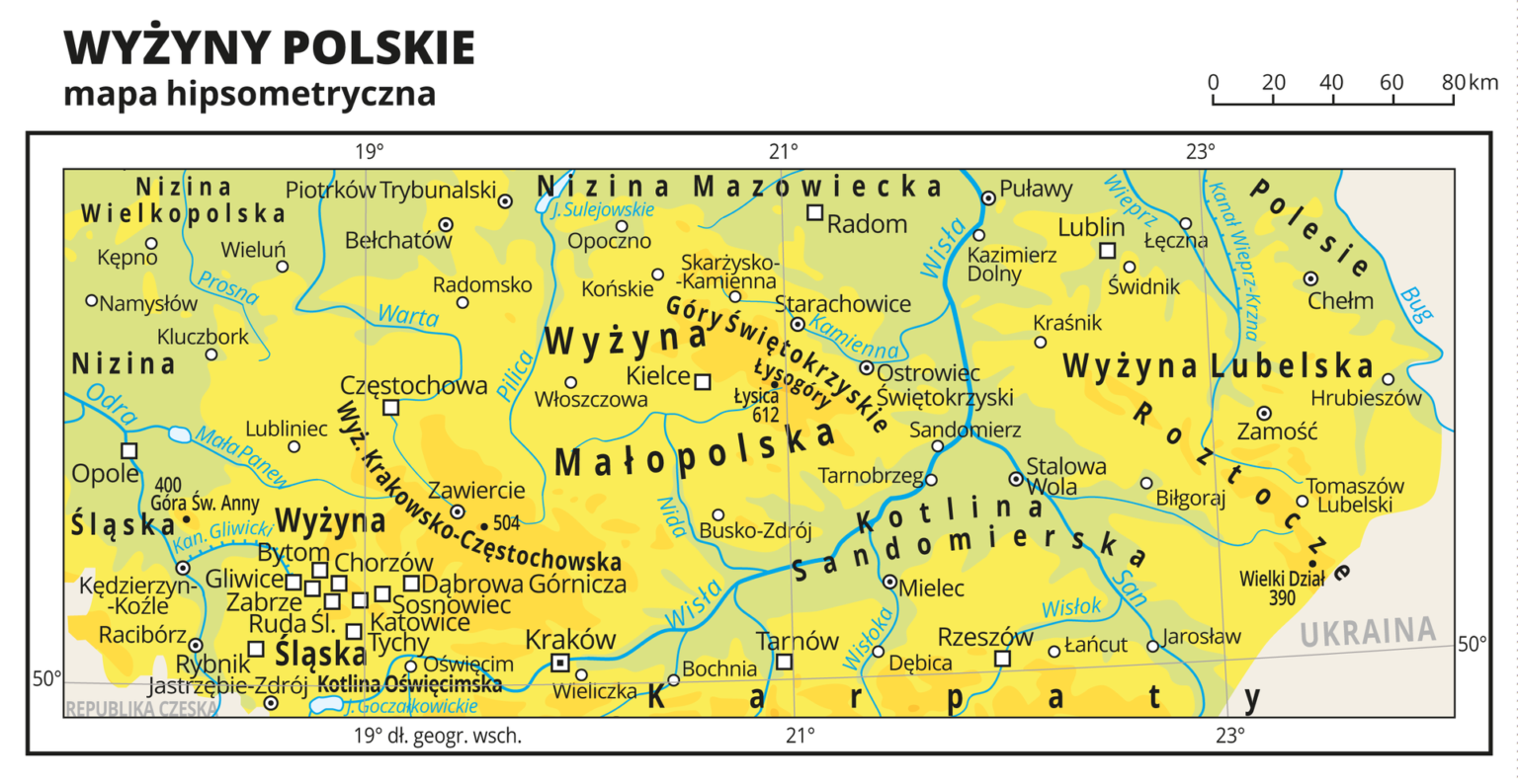 Wyżyny w Polsce – Notatki geografia Niziny Wyzyny Gory W Polsce