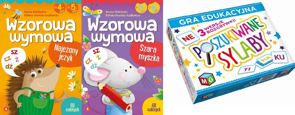 Wzorowa wymowa dla 4- i 5-latków Danuta - 12937273749 - oficjalne Danuta Grabowska Testy Klasa 2
