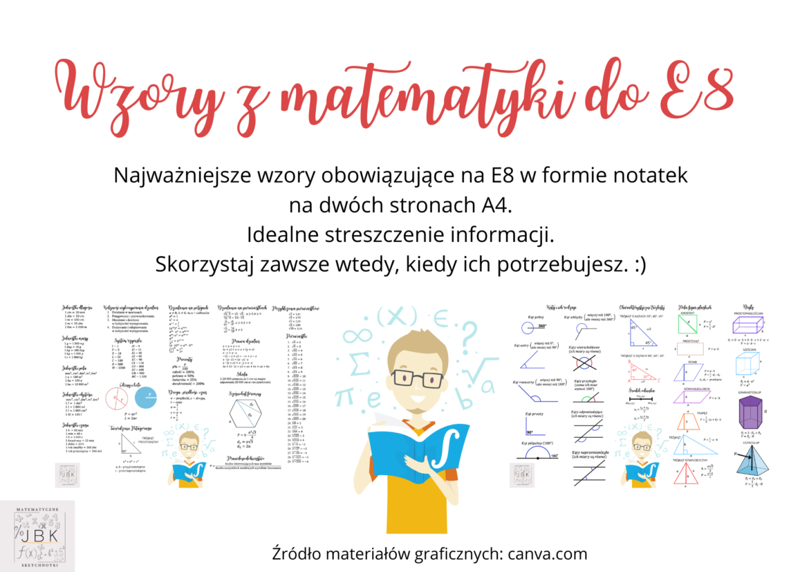 Wzory do Egzaminu Ósmoklasisty z matematyki • Złoty nauczyciel Wzory Z Matematyki Na Egzamin Smoklasisty