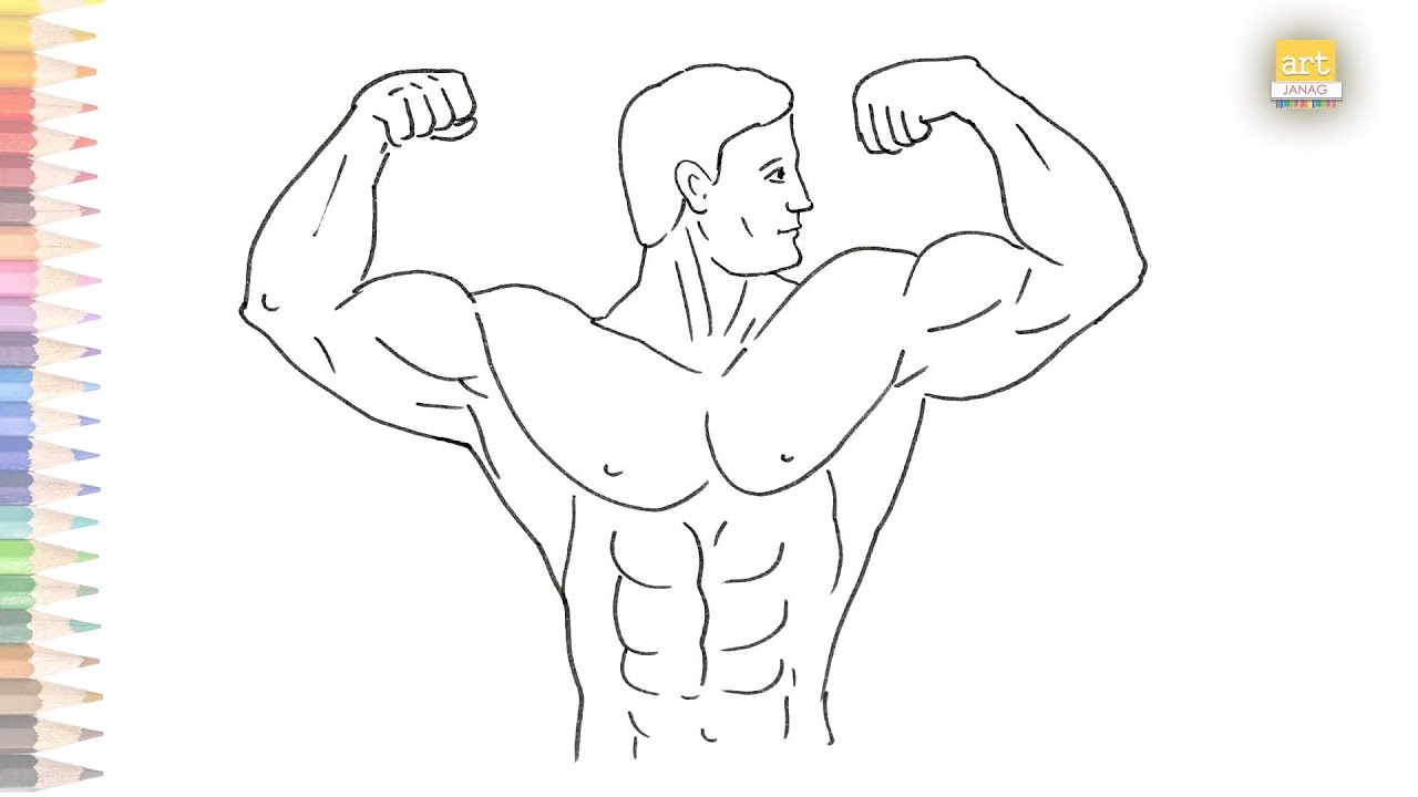 How To Draw A Bodybuilder