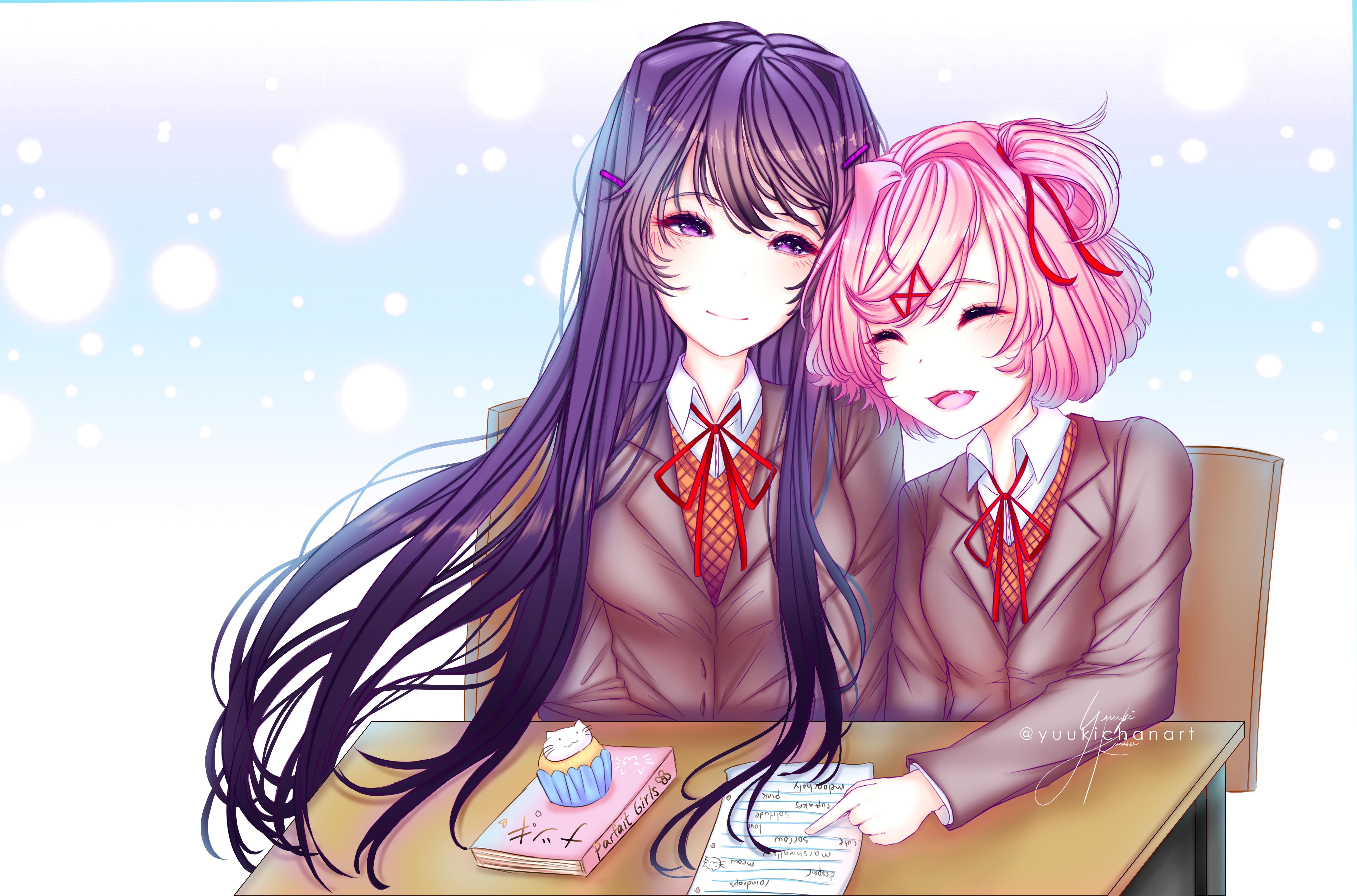 Yuri and Natsuki [Doki Doki Literature Club] : r/wholesomeyuri Doki Doki Natsuki X Yuri