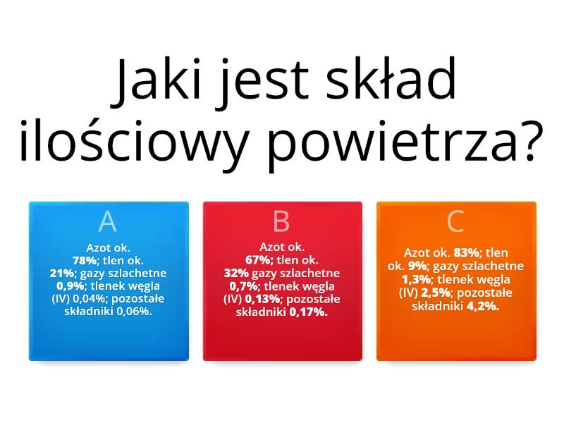 z chemii {dział II} Składniki powietrza i rodzaje przemian,jakim Test Z Chemii Klasa 7 Dzial 2