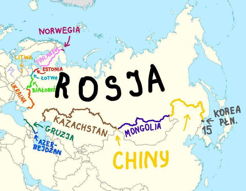 Z Iloma Państwami Graniczy Rosja